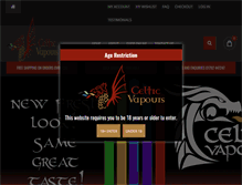 Tablet Screenshot of celticvapours.com